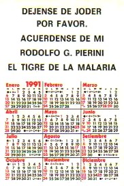 Almanaque de "El Tigre de la Malaria"